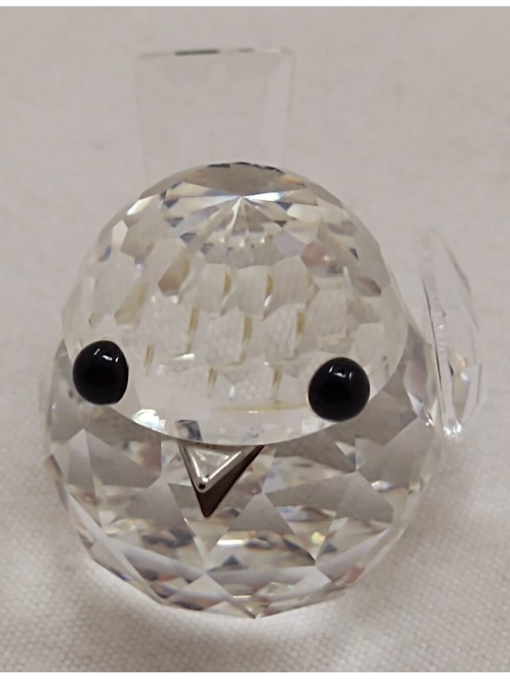 Swarovski Crystal Bird Figurine Clear Cut Glass Miniature AS IS Missing Wing